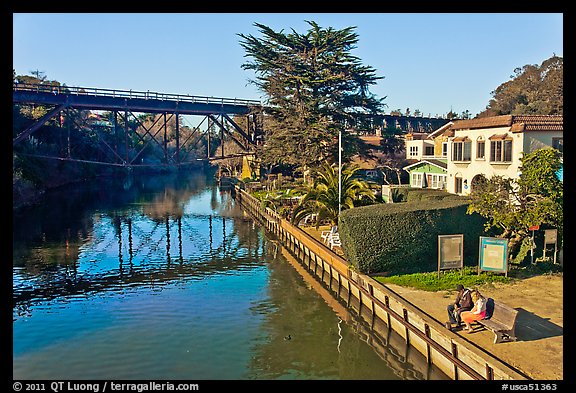 Soquel Creek. Capitola, California, USA