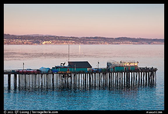 Capitola pier at sunset. Capitola, California, USA (color)