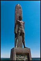 Statue of a surfer. Santa Cruz, California, USA