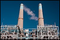 Natural gas powered electricity generation plant, Moss Landing. California, USA