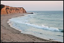 Waddel Creek Beach at sunset. California, USA (color)