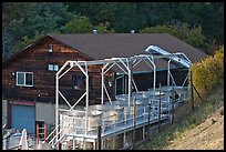 Processing tanks, Savannah-Chanelle winery, Santa Cruz Mountains. California, USA (color)
