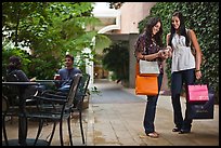 Shoppers, Stanford Shopping Center. Stanford University, California, USA ( color)