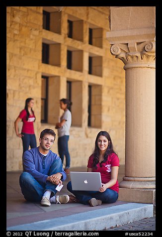 Stanford students. Stanford University, California, USA