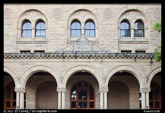 Encina Hall facade. Stanford University, California, USA