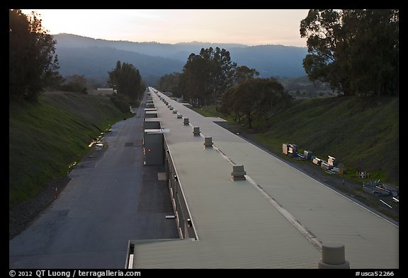 Longest building in the US housing Linear Accelerator. Stanford University, California, USA (color)