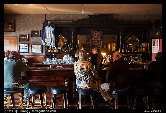 Picture/Photo: Bar, Duarte Tavern, Pescadero. San Mateo County, California,  USA