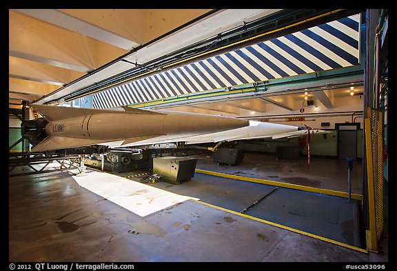 Elevator platform, Nike missile site. California, USA