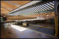 Elevator platform, Nike missile site. California, USA (color)