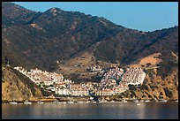 Appartment complex, Catalina Island. California, USA (color)