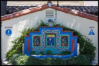 Public restroom, Avalon Bay, Catalina Island. California, USA ( color)