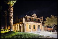 Kelso Depot at night. Mojave National Preserve, California, USA (color)