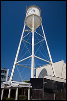 Water tower, Paramount Pictures lot. Hollywood, Los Angeles, California, USA (color)