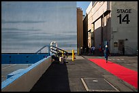 Red carpet and Blue Sky Tank, Paramount Pictures Studios. Hollywood, Los Angeles, California, USA ( color)