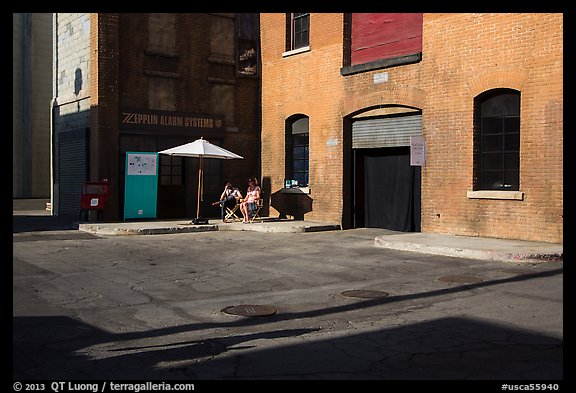 New York backlot, Paramount Pictures Studios. Hollywood, Los Angeles, California, USA (color)