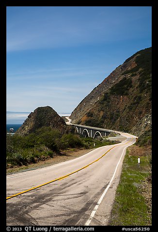 Highway 1 curve. Big Sur, California, USA