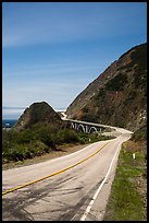 Highway 1 curve. Big Sur, California, USA ( color)