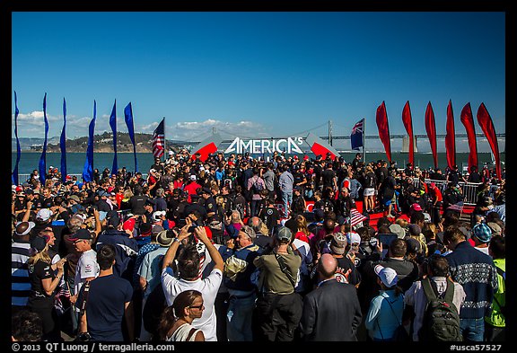 Podium, America's Cup Park. San Francisco, California, USA (color)