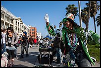 Colorful character on Ocean Front Walk. Venice, Los Angeles, California, USA ( color)