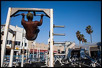 Muscle Beach, Ocean Front Walk. Venice, Los Angeles, California, USA ( color)