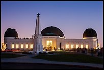 Griffith Observatory at dusk. Los Angeles, California, USA ( color)