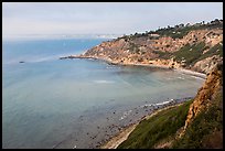 Cove seen from bluffs, Rancho Palo Verdes. Los Angeles, California, USA ( color)