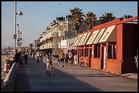 Beachfront promenade, Hermosa Beach. Los Angeles, California, USA ( color)