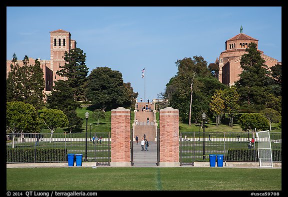 Janss Steps, University of California at Los Angeles, Westwood. Los Angeles, California, USA (color)