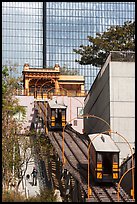 Angels Flight tram. Los Angeles, California, USA ( color)