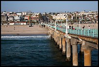 View from pier, Manhattan Beach. Los Angeles, California, USA ( color)