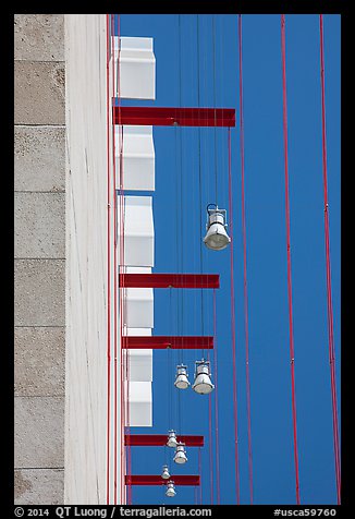 Building detail, Los Angeles County Museum of Art. Los Angeles, California, USA (color)