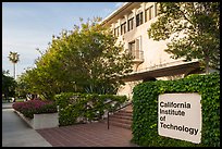 California Institute of Technology campus with sign. Pasadena, Los Angeles, California, USA ( color)
