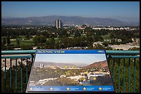 Scenic view sign, Universal Studios. Universal City, Los Angeles, California, USA ( color)