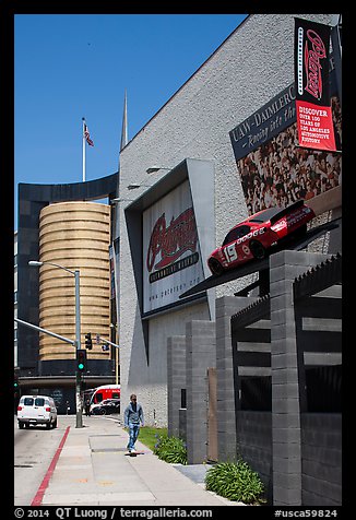 Petersen Automotive Museum and Los Angeles County Museum of Art. Los Angeles, California, USA (color)