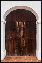 Door, El Presidio de Santa Barbara. Santa Barbara, California, USA ( color)