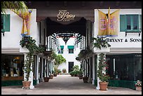 Entrance of Historic Paseo shopping area. Santa Barbara, California, USA ( color)