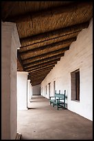 Gallery, El Presidio de Santa Barbara. Santa Barbara, California, USA ( color)