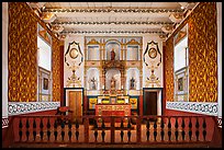 Brighly colored chapel, El Presidio. Santa Barbara, California, USA ( color)