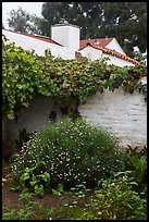 Courtyard corner, El Presidio. Santa Barbara, California, USA ( color)