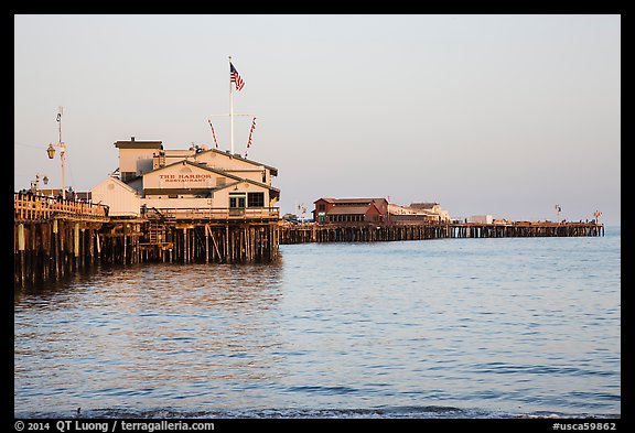 Stearns Wharff. Santa Barbara, California, USA (color)