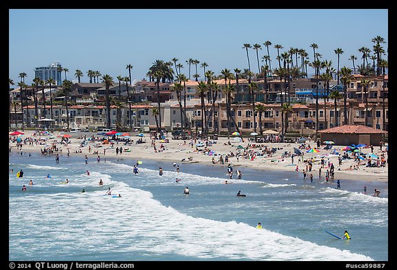 Oceanside beachfront. California, USA (color)