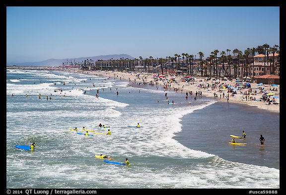 Oceanside beach. California, USA (color)