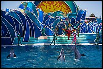 Cirque de la Mer show, Seaworld. SeaWorld San Diego, California, USA ( color)