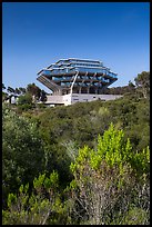 Geisel Library seen from parkland, UCSD. La Jolla, San Diego, California, USA ( color)