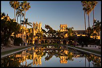House of Hospitality and Casa de Balboa at sunset. San Diego, California, USA ( color)