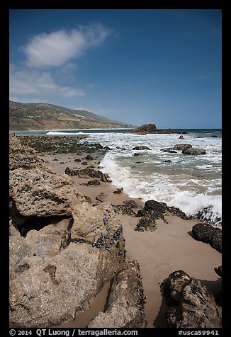 Leo Carrillo State Park, Santa Monica Mountains National Recreation Area. Los Angeles, California, USA (color)