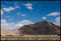 Freight train in desert. California, USA ( color)