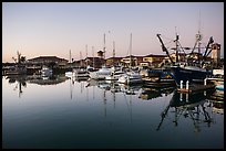 Ventura harbor at dawn. California, USA ( color)