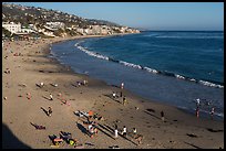 Beach seen from above. Laguna Beach, Orange County, California, USA ( color)