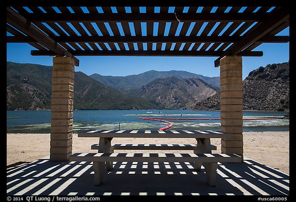 Pyramid Lake. California, USA (color)